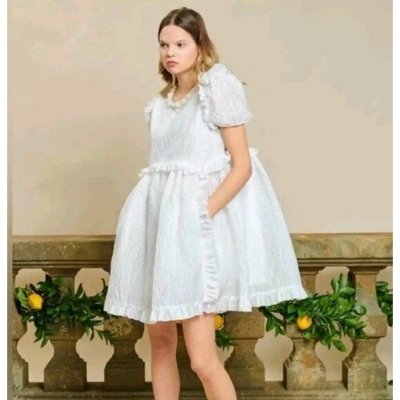 Dream Sister Jane Memoir Mail Mini Dress Womens Size Medium Cottagecore Coquette - Picture 3 of 16